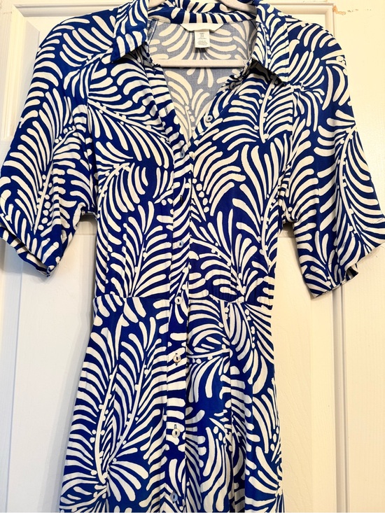H&M Dresses & Skirts - TWO H&M Spring/Summer Dresses Blue & White / Black & White Floral Patterned